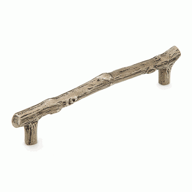 7 1/4 Inch (6 Inch c-c) Mountain Branch Pull (Italian Nickel Finish) SCHAUB