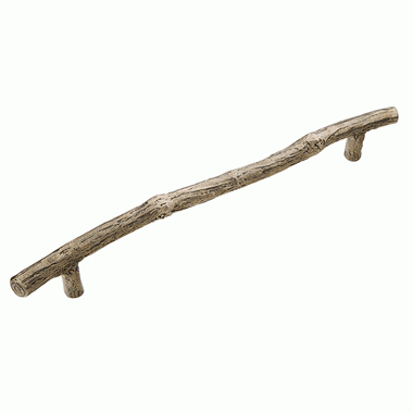 15 5/8 Inch (12 Inch c-c) Mountain Branch Pull (Italian Nickel Finish) SCHAUB