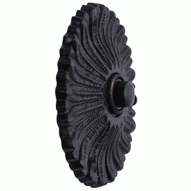 Solid Brass Antique Flower Doorbell Push (Black Bronze Finish) COPPER MOUNTAIN HARDWARE