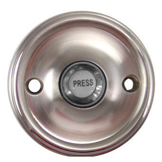 Solid Brass Traditional Style Doorbell (Satin Nickel Finish) COPPER MOUNTAIN HARDWARE