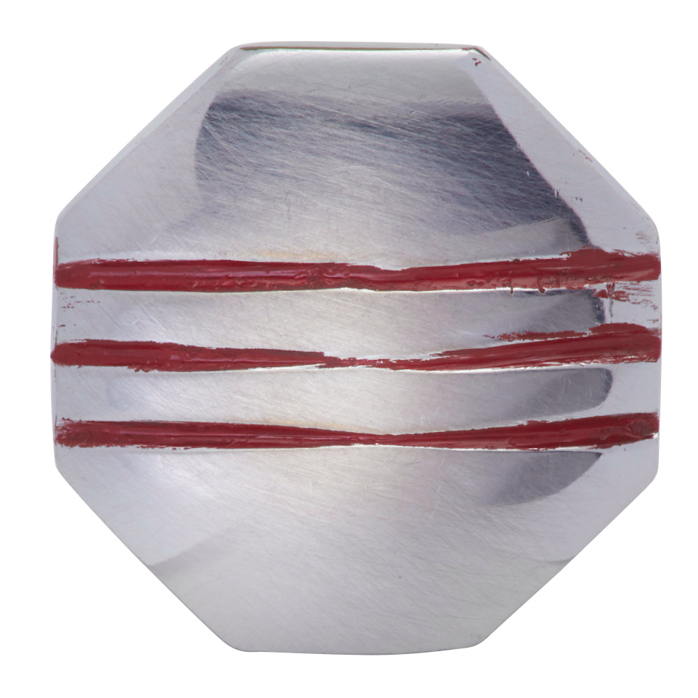 Aged 1 Inch Pure Brass Art Deco Cabinet Knob (Satin Nickel Finish) COPPER MOUNTAIN HARDWARE
