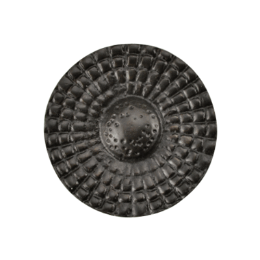 1 Inch Solid Brass Art Deco Style Round Knob (Black Bronze Finish) COPPER MOUNTAIN HARDWARE