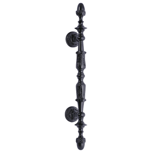 11 3/4 Inch Solid Brass French Empire Door Pull (Black Bronze) COPPER MOUNTAIN HARDWARE