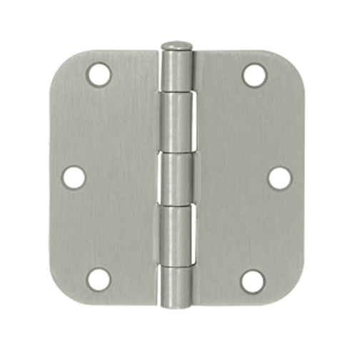 3 1/2 Inch x 3 1/2 Inch Steel Hinge (Brushed Nickel Finish) DELTANA
