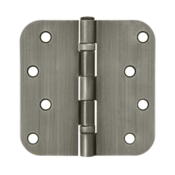 4 Inch x 4 Inch Ball Bearing Steel Hinge (Antique Nickel Finish) DELTANA