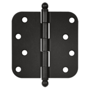 4 Inch x 4 Inch Ball Tip Steel Hinge (Oil Rubbed Bronze Finish) DELTANA
