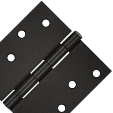4 Inch x 4 Inch Square Corner Steel Hinge (Oil Rubbed Bronze Finish) DELTANA