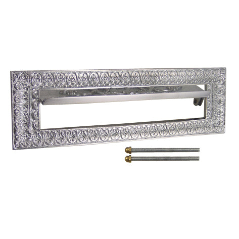 Antique Front Door Mail Slot - Victorian Style (Satin Nickel) COPPER MOUNTAIN HARDWARE
