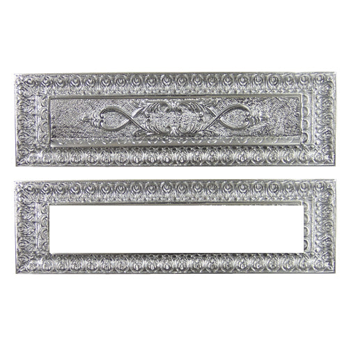 Antique Front Door Mail Slot - Victorian Style (Satin Nickel) COPPER MOUNTAIN HARDWARE