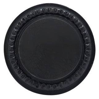 1 1/2 Inch Solid Brass Round Knob with Georgian Roped Border (Black Bronze) COPPER MOUNTAIN HARDWARE
