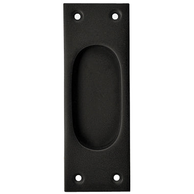 5 Inch Rectangular Traditional Solid Brass Pocket Door Pull or Window Sash Pull (Black Bronze Finish) COPPER MOUNTAIN HARDWARE