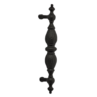 10 Inch Solid Brass Large Victorian Pull (Black Bronze Finish) COPPER MOUNTAIN HARDWARE