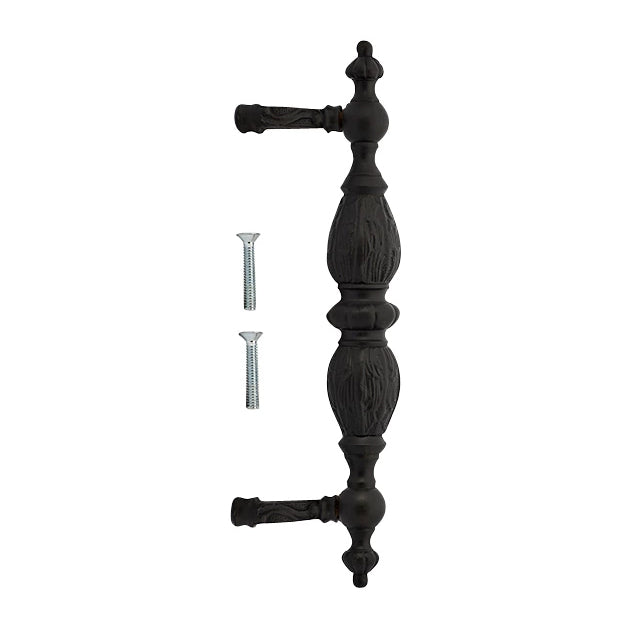 10 Inch Solid Brass Large Victorian Pull (Black Bronze Finish) COPPER MOUNTAIN HARDWARE