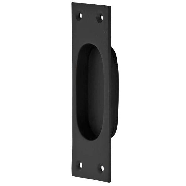 5 Inch Rectangular Traditional Solid Brass Pocket Door Pull or Window Sash Pull (Black Bronze Finish) COPPER MOUNTAIN HARDWARE