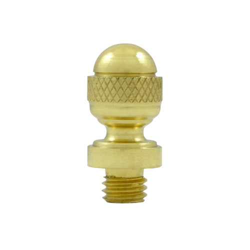 7/8 Inch Solid Brass Acorn Tip Door Finial (Polished Brass Finish) DELTANA