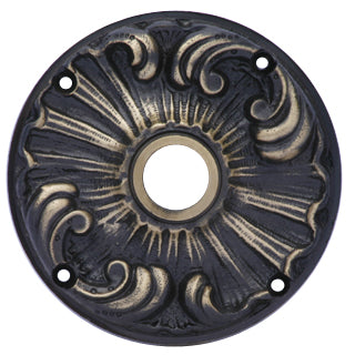 Romanesque Solid Brass Rosette Plate (Antique Brass Finish) COPPER MOUNTAIN HARDWARE