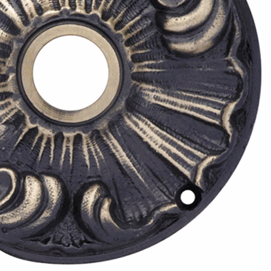 Romanesque Solid Brass Rosette Plate (Antique Brass Finish) COPPER MOUNTAIN HARDWARE